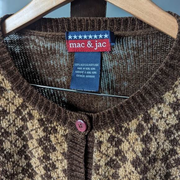 Vintage Mac & Jac 'Old Man' Light Cardigan Sweater - XL - Picture 11 of 12